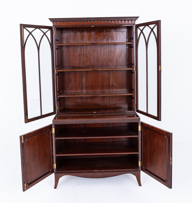 Georgian Revival Mahogany Bookcase
