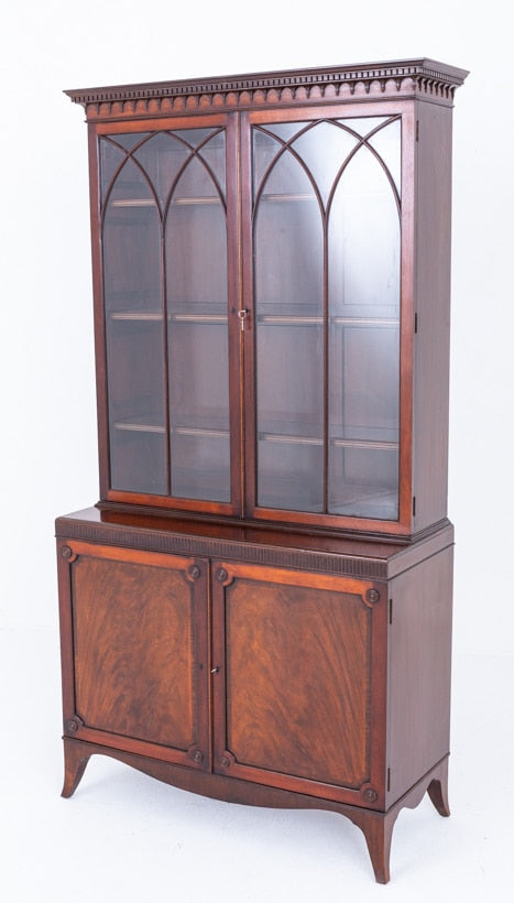 Georgian Revival Mahogany Bookcase