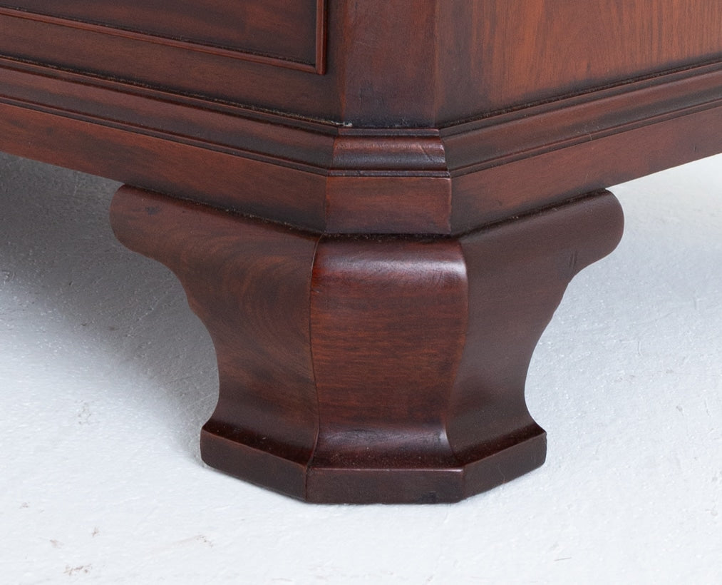 Mahogany Chippendale Style Linen Cabinet