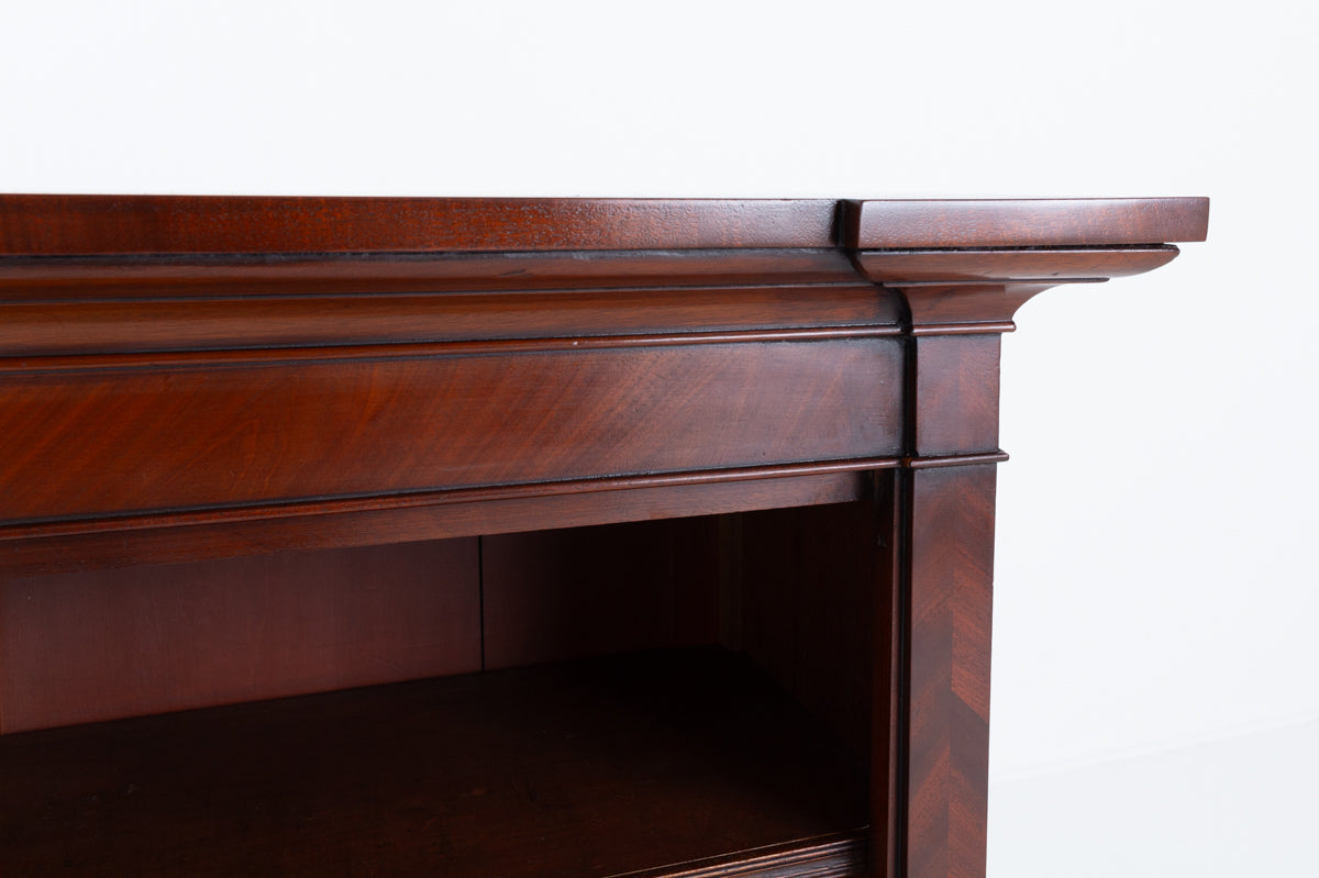 Early Victorian Mahogany Inverted Open Bookcase