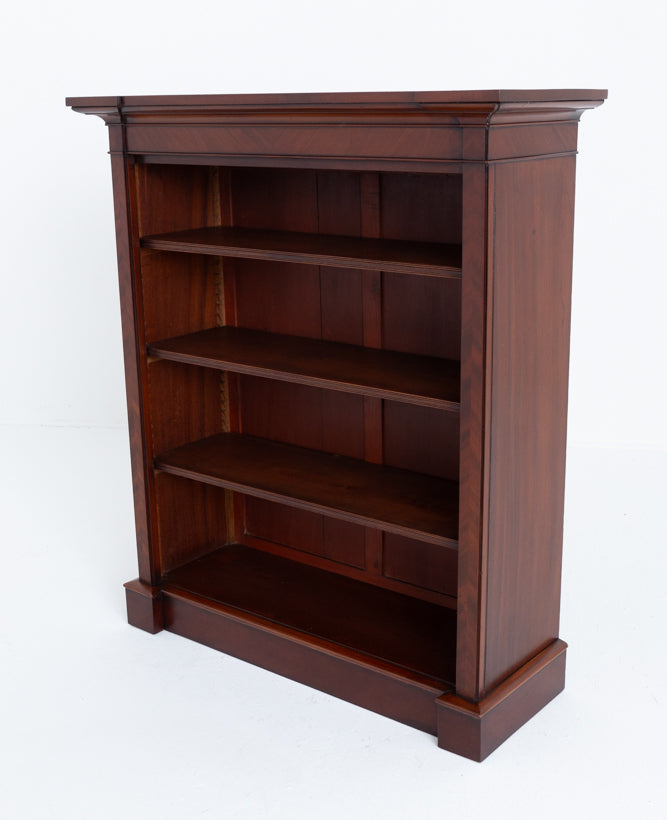 Early Victorian Mahogany Inverted Open Bookcase