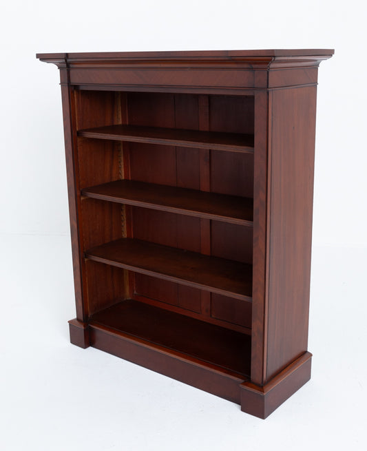 Early Victorian Mahogany Inverted Open Bookcase