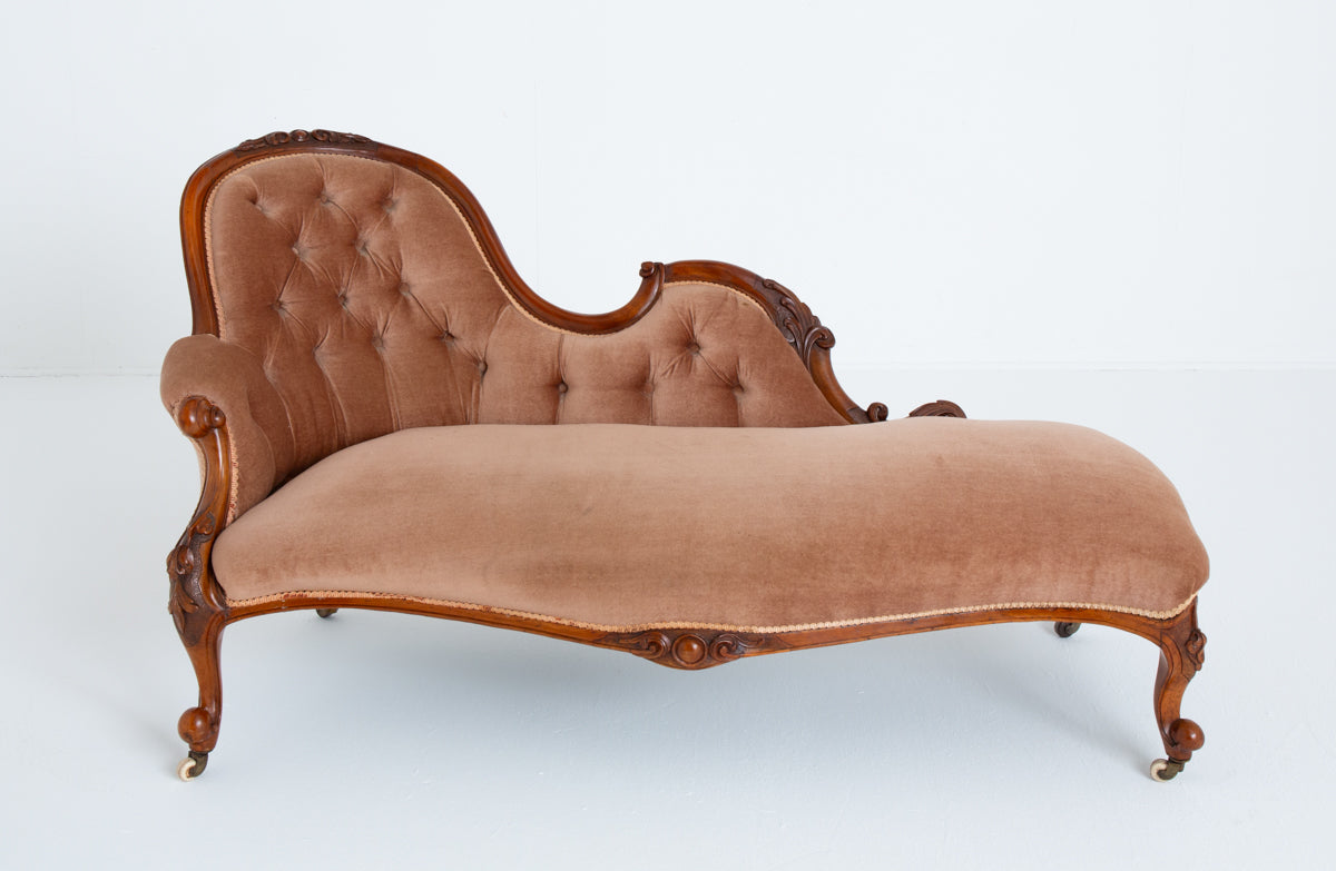 Victorian Mahogany Chaise Longue