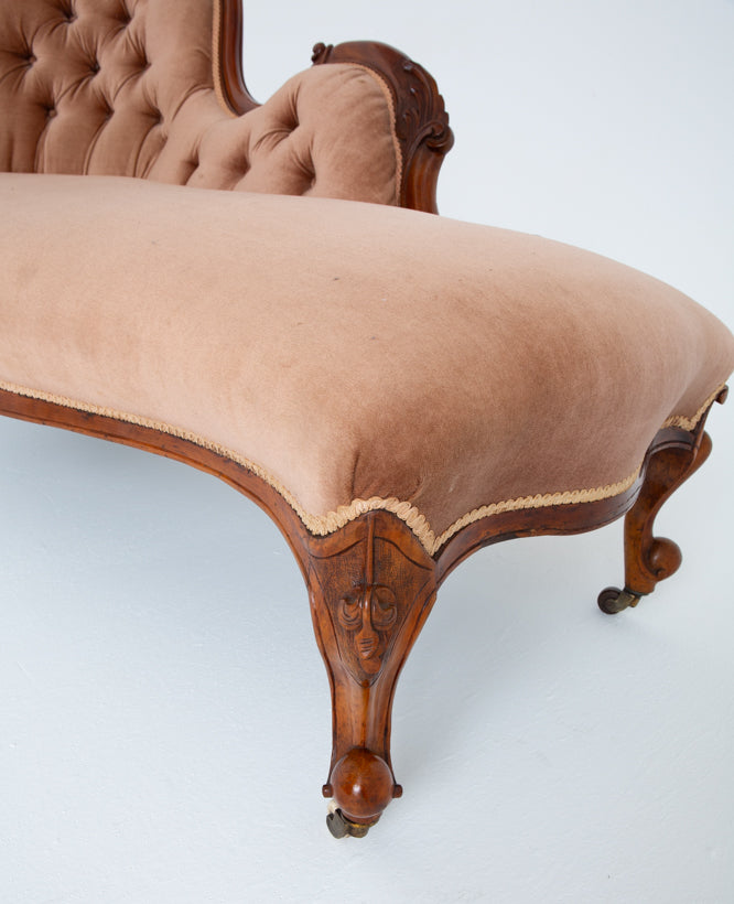 Victorian Mahogany Chaise Longue