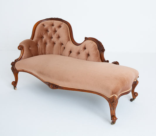 Victorian Mahogany Chaise Longue