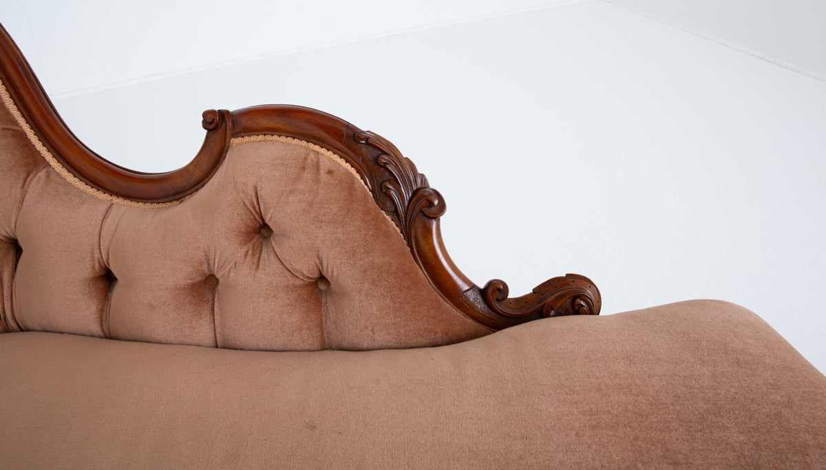 Victorian Mahogany Chaise Longue