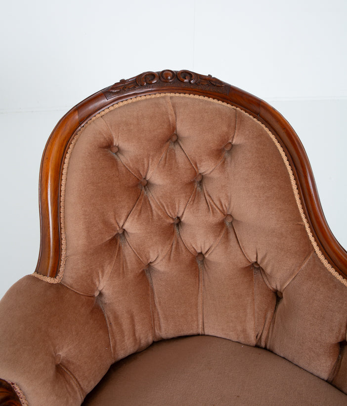 Victorian Mahogany Chaise Longue