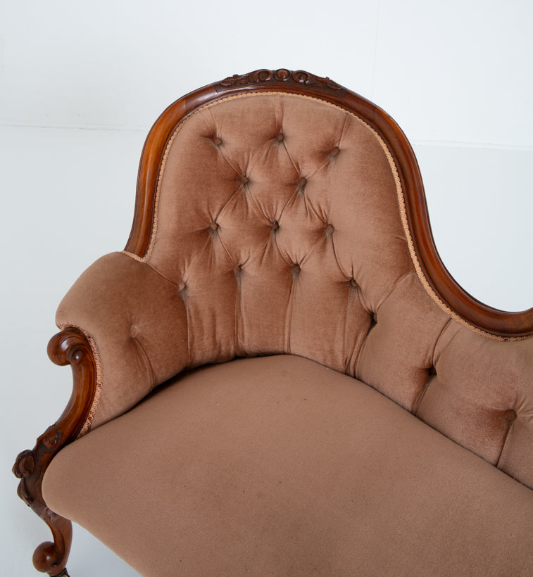 Victorian Mahogany Chaise Longue