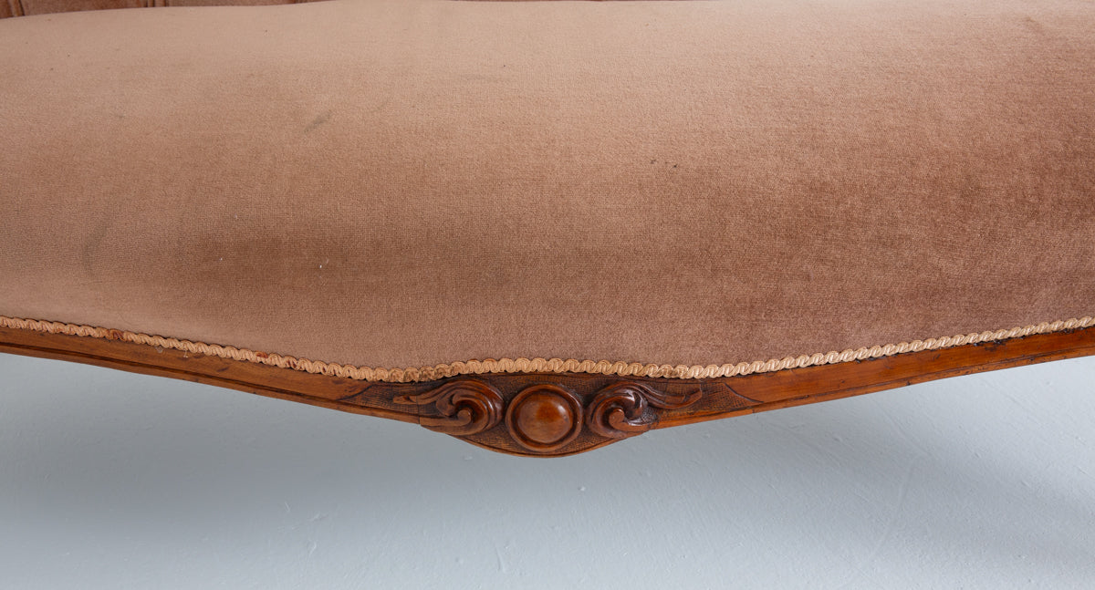 Victorian Mahogany Chaise Longue