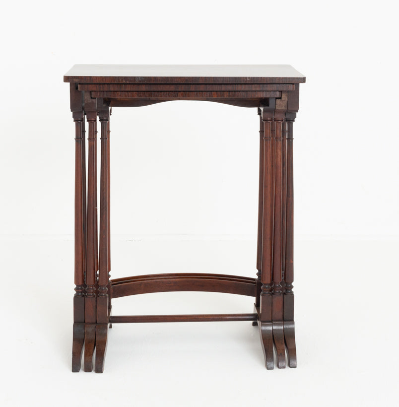 Nest of 3 Victorian Rosewood Tables
