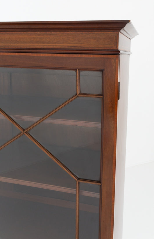 Georgian Revival Mahogany Glazed Bookcase.