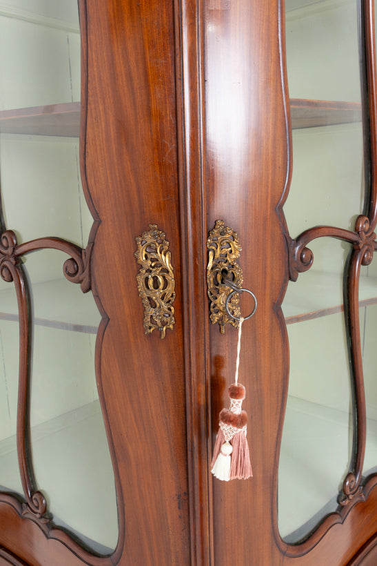 Amazing French Mahogany Corner Cabinet