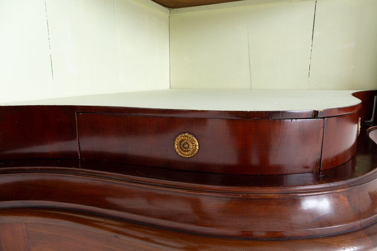 Amazing French Mahogany Corner Cabinet
