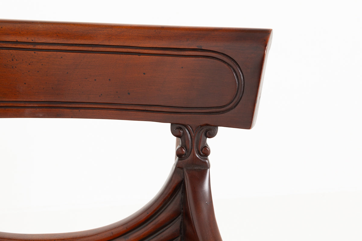 Set 0f 10 (8 + 2) Mahogany Regency Revival Dining Chairs