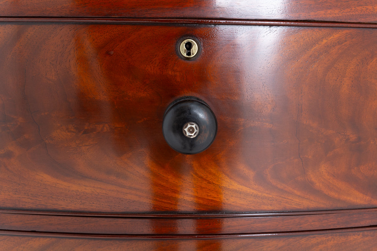 William IV Mahogany Bow Chest of Drawers