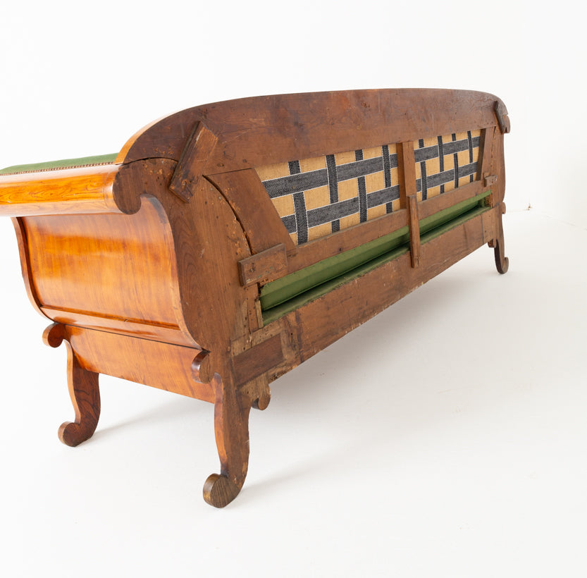 Amazing Large Scandinavian Biedermeier Style Birch Sofa