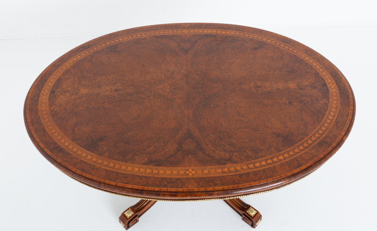 Exhibition Quality Burr Walnut Centre Table