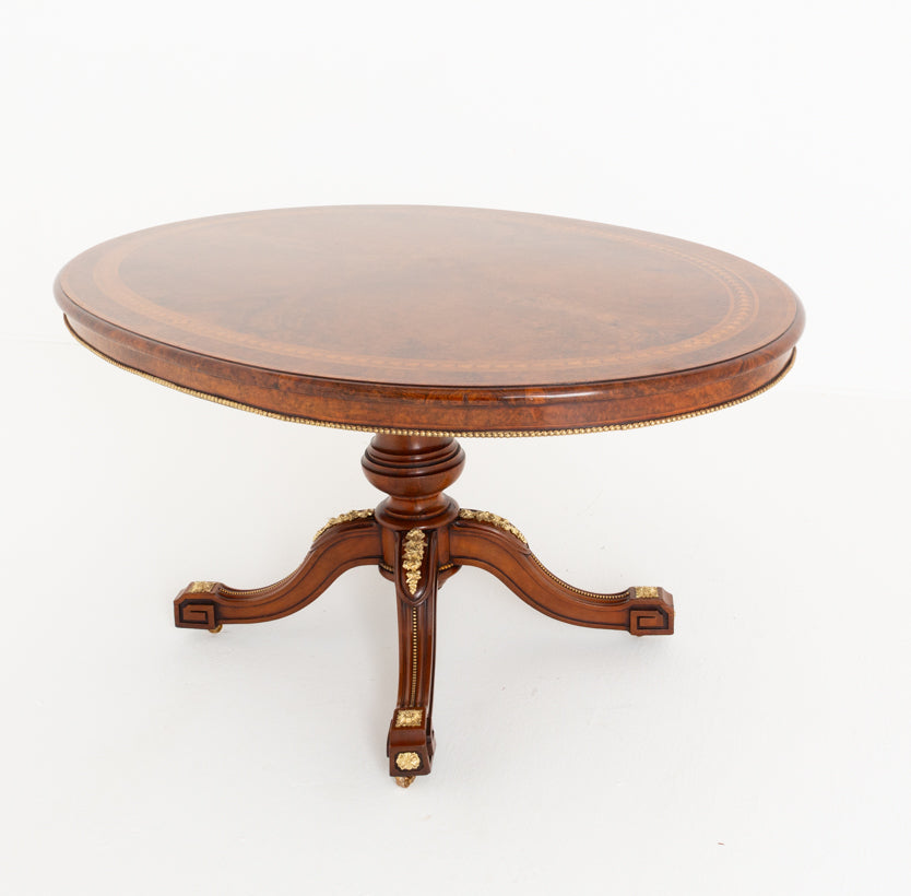 Exhibition Quality Burr Walnut Centre Table