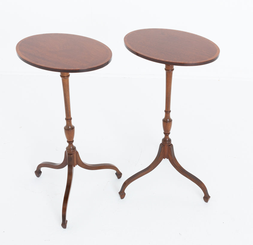 Pair of Georgian Revival Mahogany Wine Tables