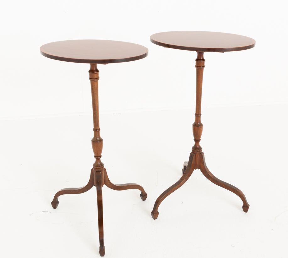 Pair of Georgian Revival Mahogany Wine Tables