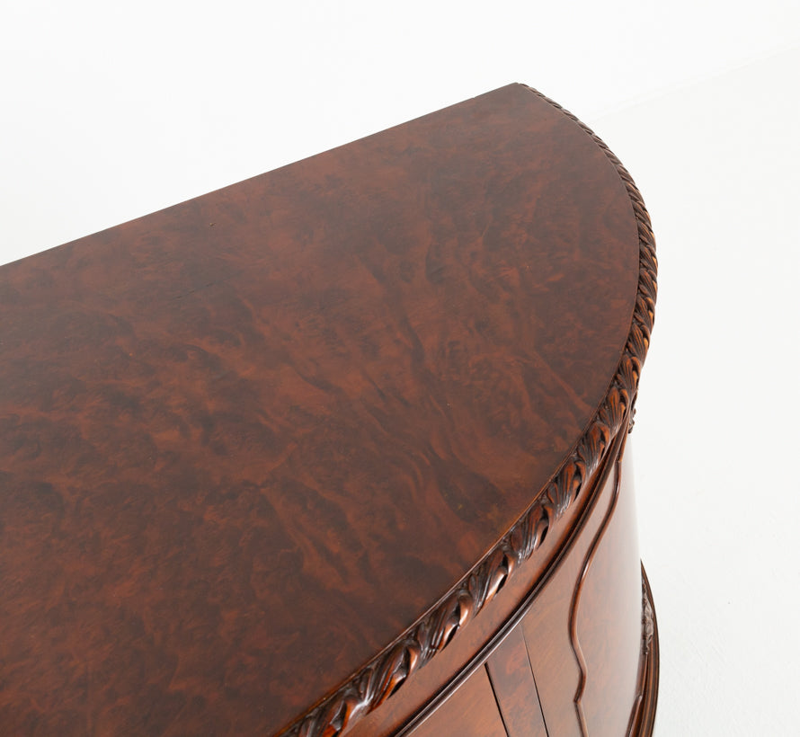 Good Quality Walnut Chippendale Style Side Cabinet
