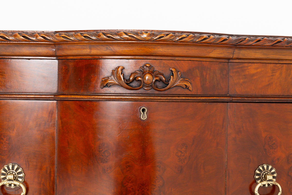Good Quality Walnut Chippendale Style Side Cabinet