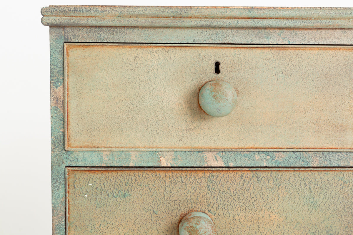 Victorian painted 2 Over 3 Chest of Drawers