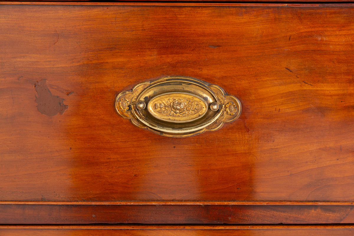 Regency Mahogany Inlaid Secretaire Bookcase