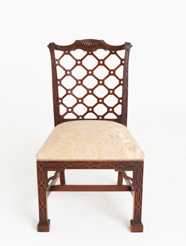 Outstanding Set 0f 14 Chippendale Revival Mahogany Dining Chairs
