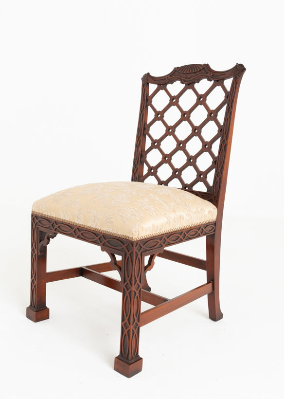 Outstanding Set 0f 14 Chippendale Revival Mahogany Dining Chairs
