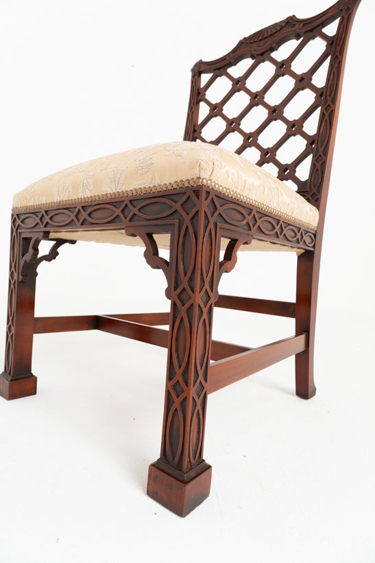 Outstanding Set 0f 14 Chippendale Revival Mahogany Dining Chairs