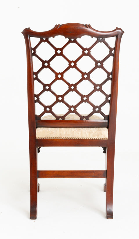 Outstanding Set 0f 14 Chippendale Revival Mahogany Dining Chairs