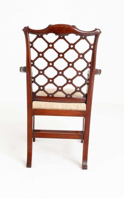 Outstanding Set 0f 14 Chippendale Revival Mahogany Dining Chairs