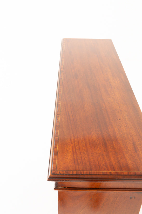 Mahogany Sheraton Revival Glazed Bookcase