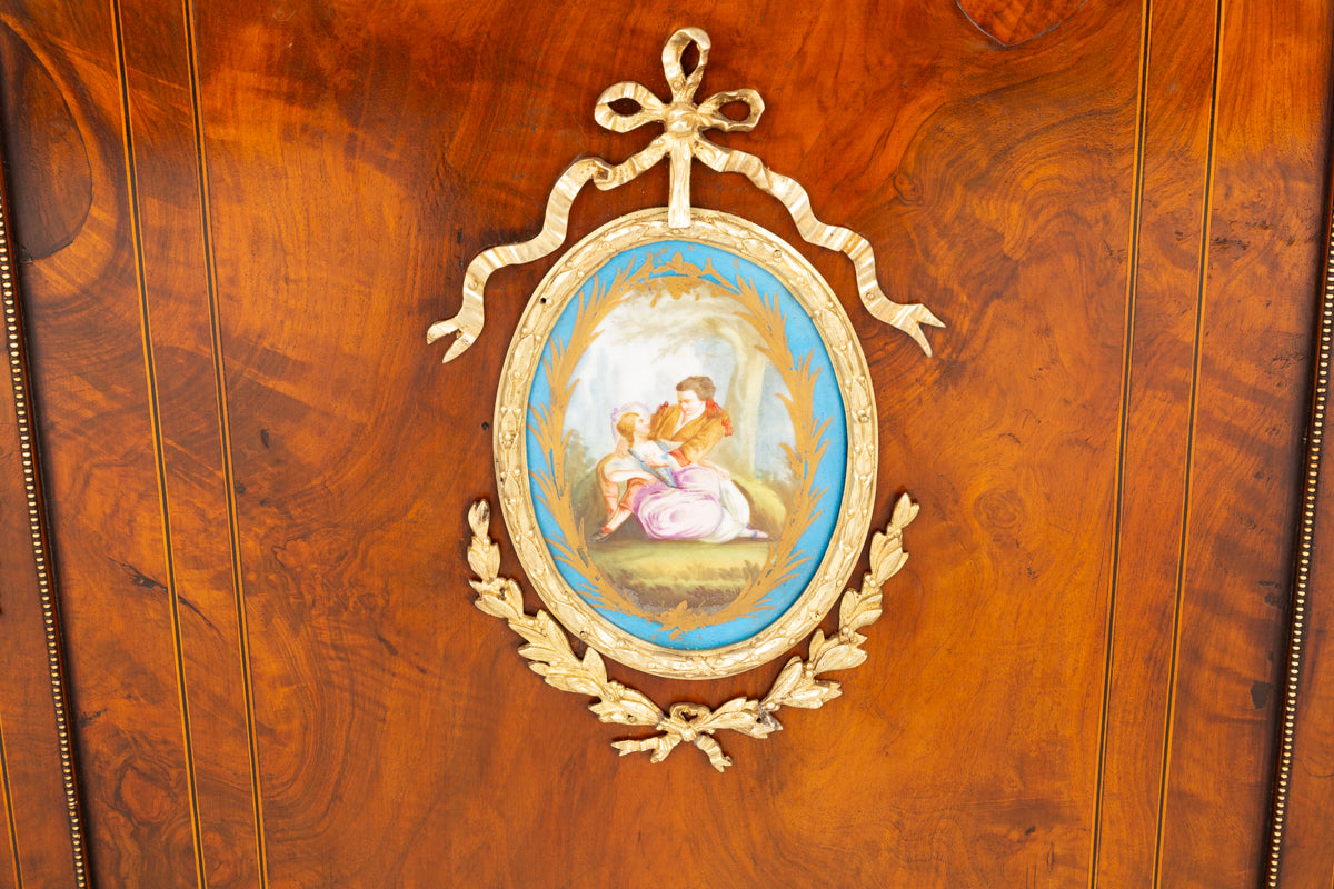 Victorian Burr Walnut Credenza