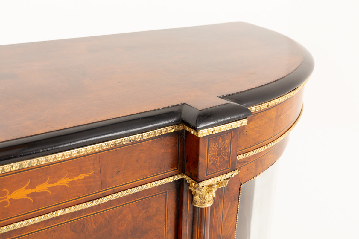 Victorian Burr Walnut Credenza