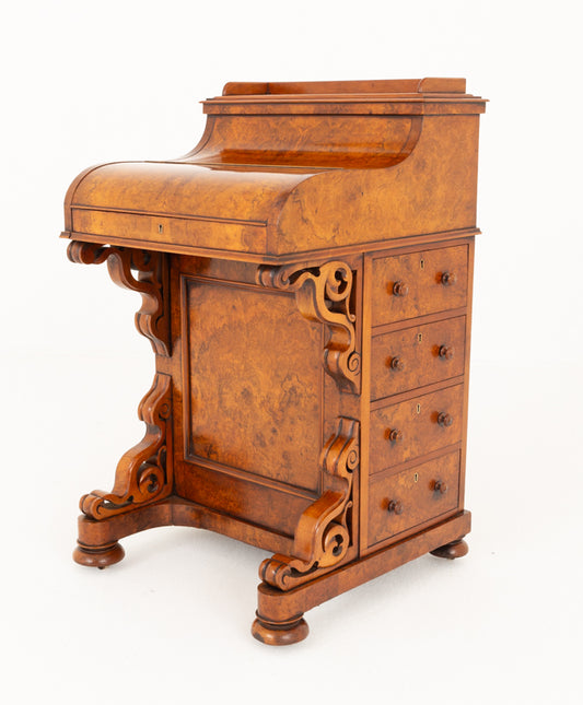 Burr Walnut Pop Up Davenport