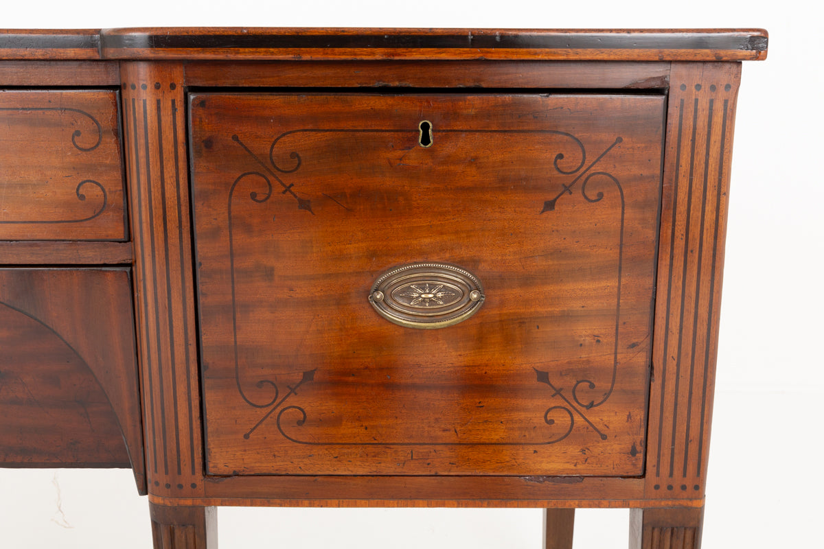 Quality Regency Mahogany Inlaid Sideboard