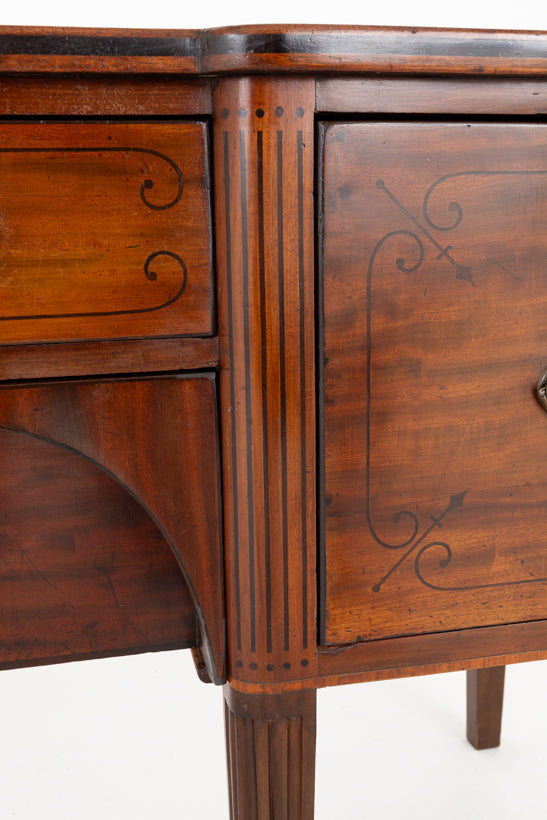 Quality Regency Mahogany Inlaid Sideboard