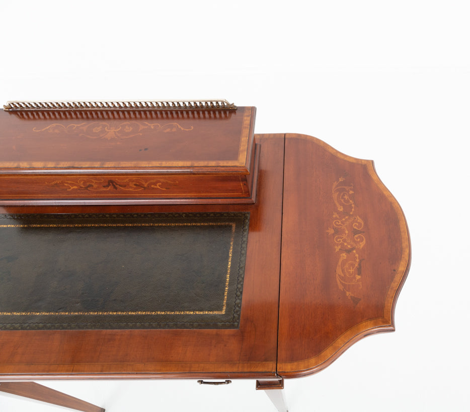 Pretty Sheraton Revival Mahogany Ladies Writing Table