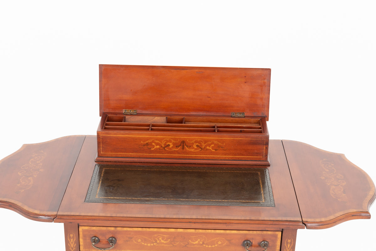Pretty Sheraton Revival Mahogany Ladies Writing Table