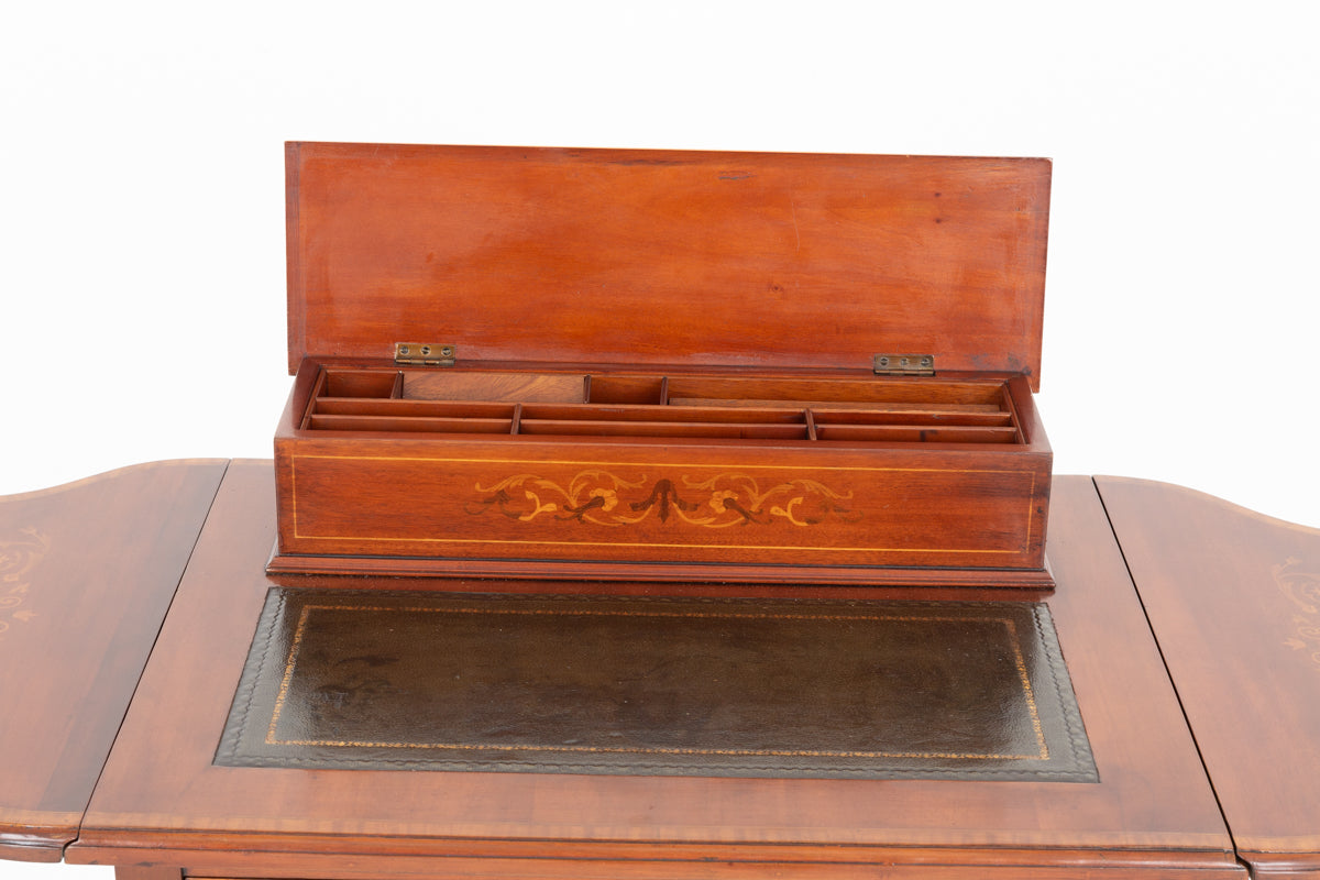 Pretty Sheraton Revival Mahogany Ladies Writing Table