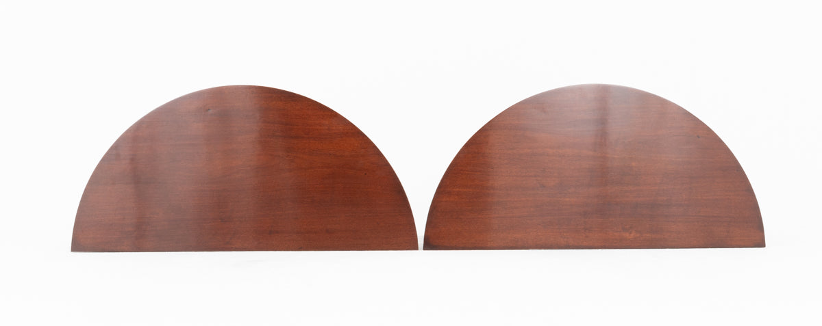 Pair of Georgian Mahogany Demi Lune Console Tables