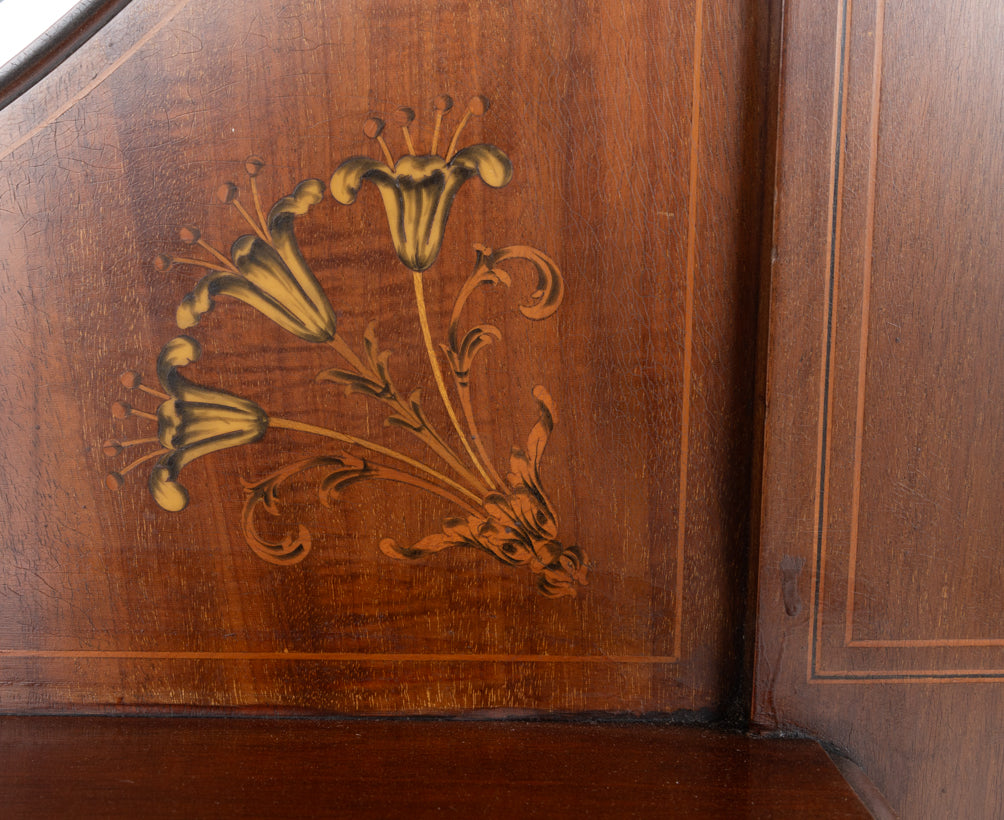 Impressive Art Nouveau Mahogany Display Cabinet