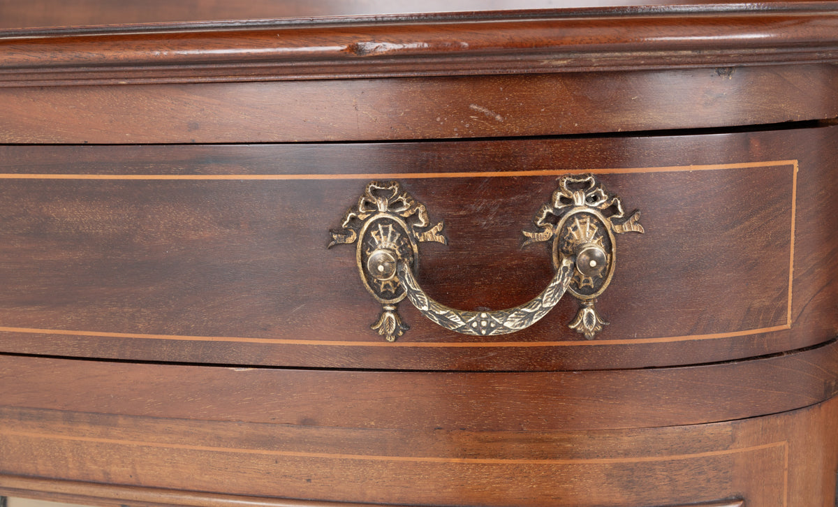 Impressive Art Nouveau Mahogany Display Cabinet