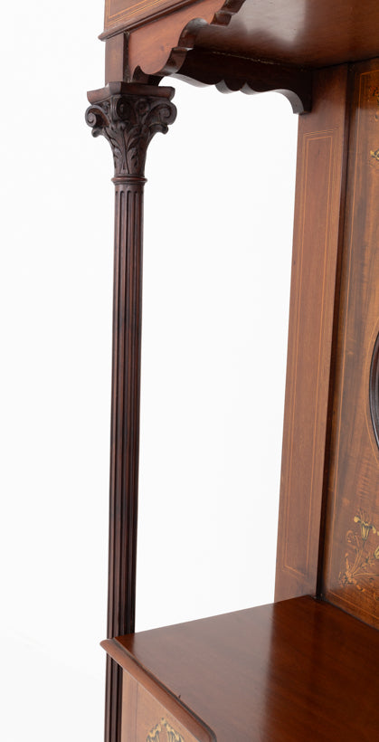 Impressive Art Nouveau Mahogany Display Cabinet