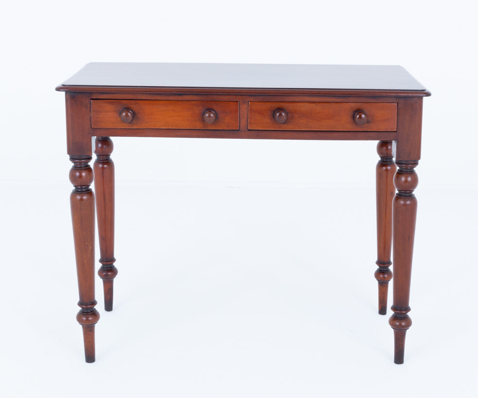 Victorian Mahogany 2 Drawer Side Table