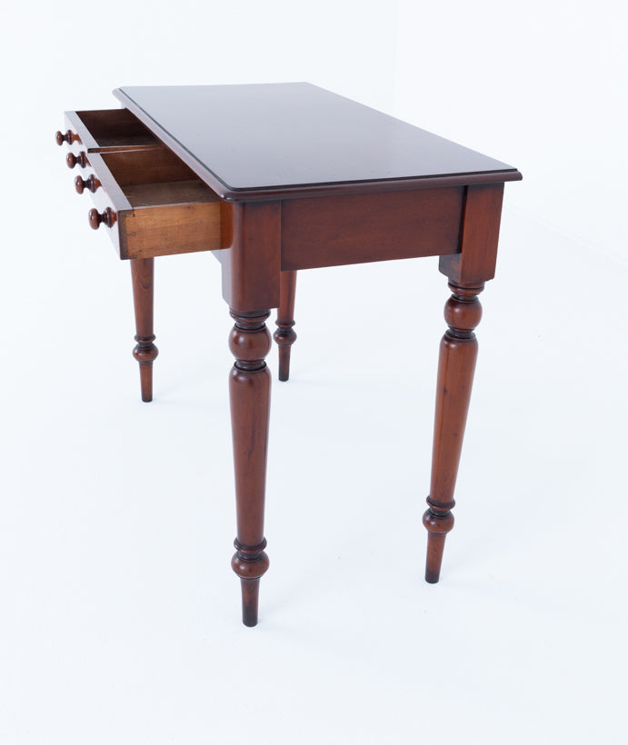 Victorian Mahogany 2 Drawer Side Table