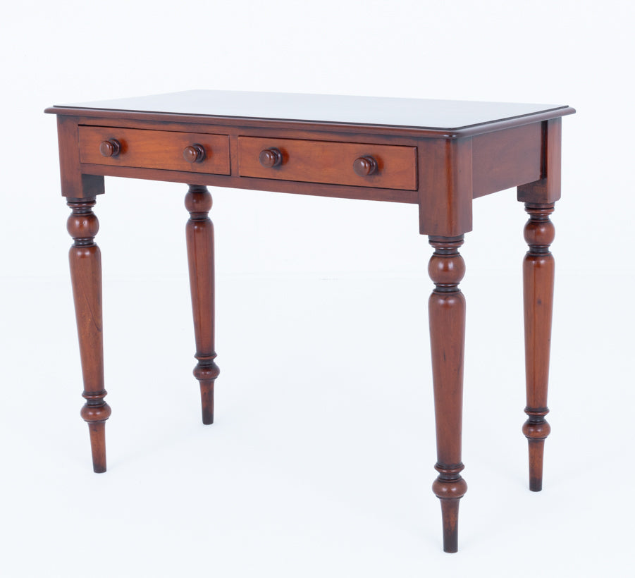 Victorian Mahogany 2 Drawer Side Table