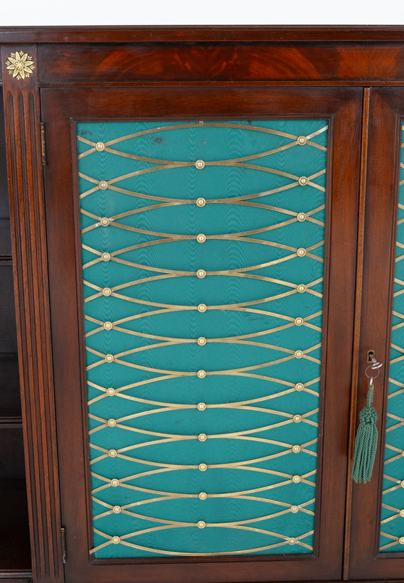 Regency Style Mahogany Breakfront Side Cabinet